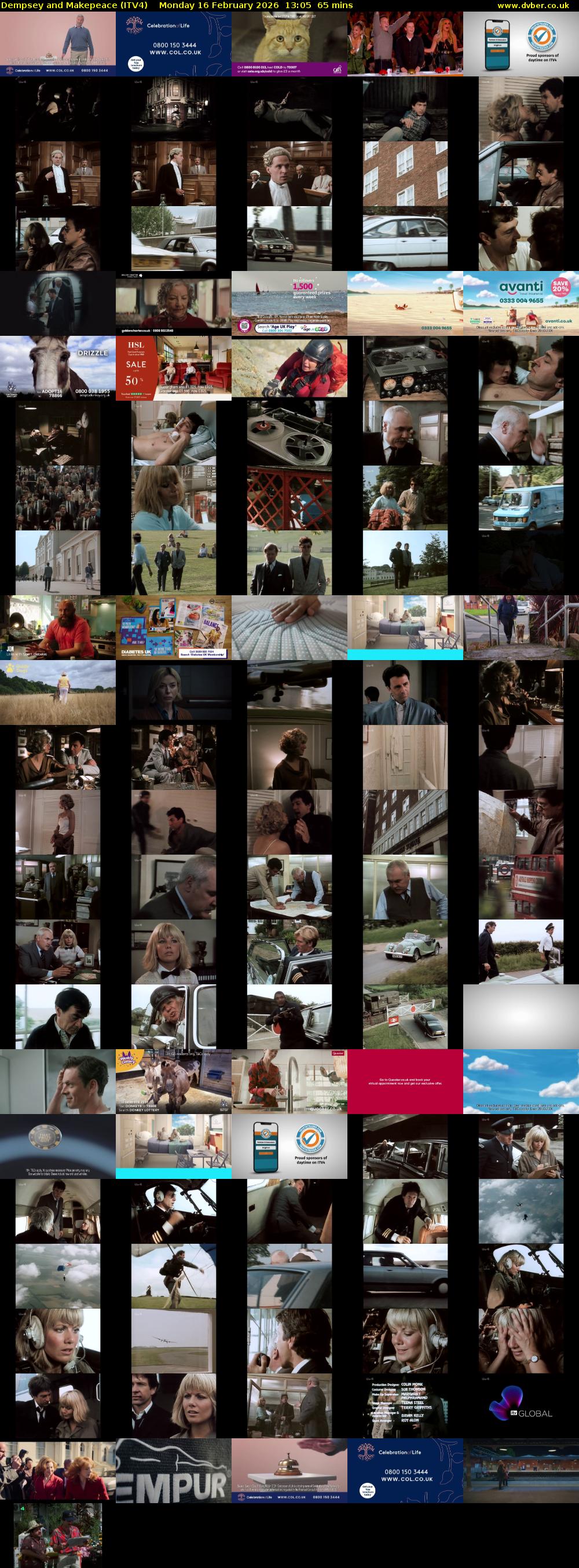 Dempsey and Makepeace (ITV4) Monday 16 February 2026 13:05 - 14:10