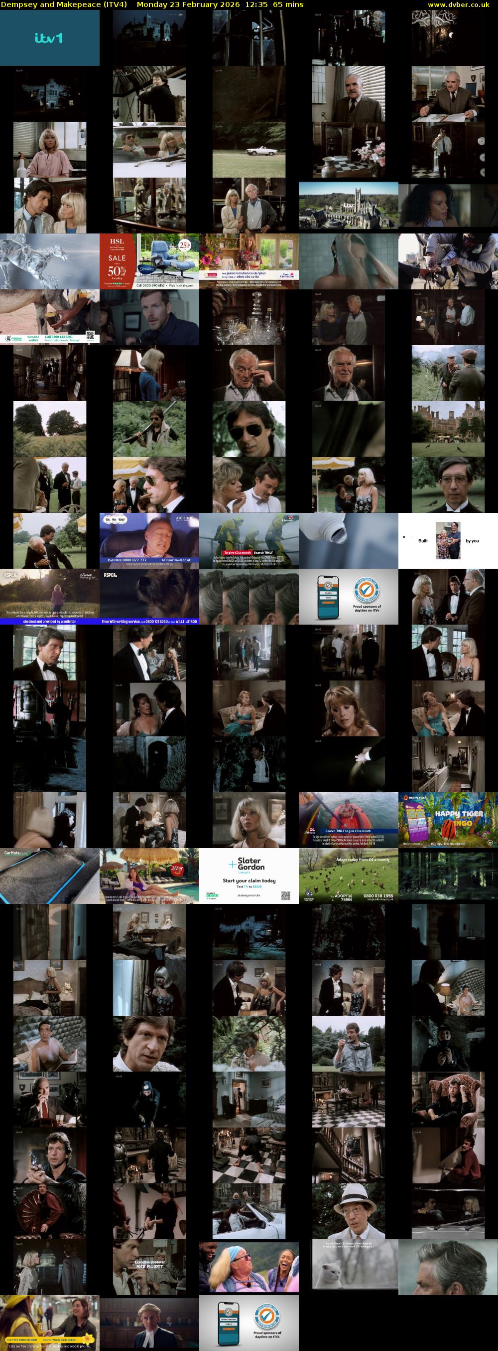 Dempsey and Makepeace (ITV4) Monday 23 February 2026 12:35 - 13:40