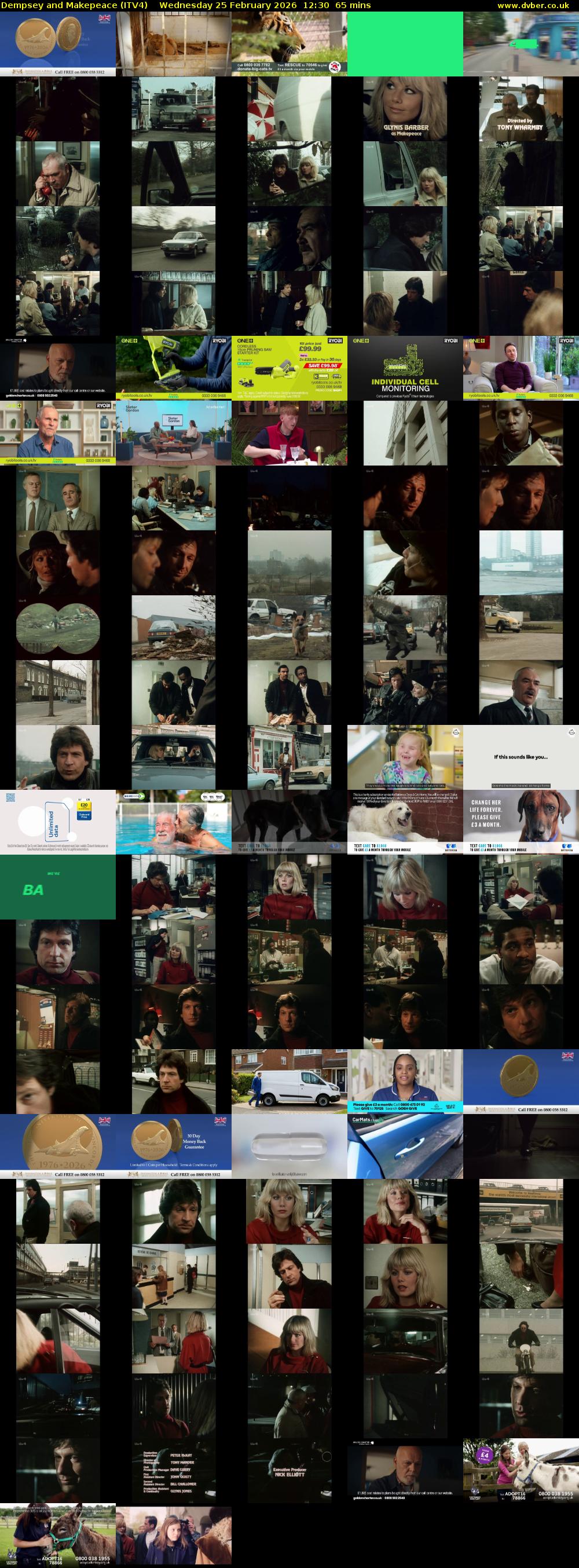 Dempsey and Makepeace (ITV4) Wednesday 25 February 2026 12:30 - 13:35