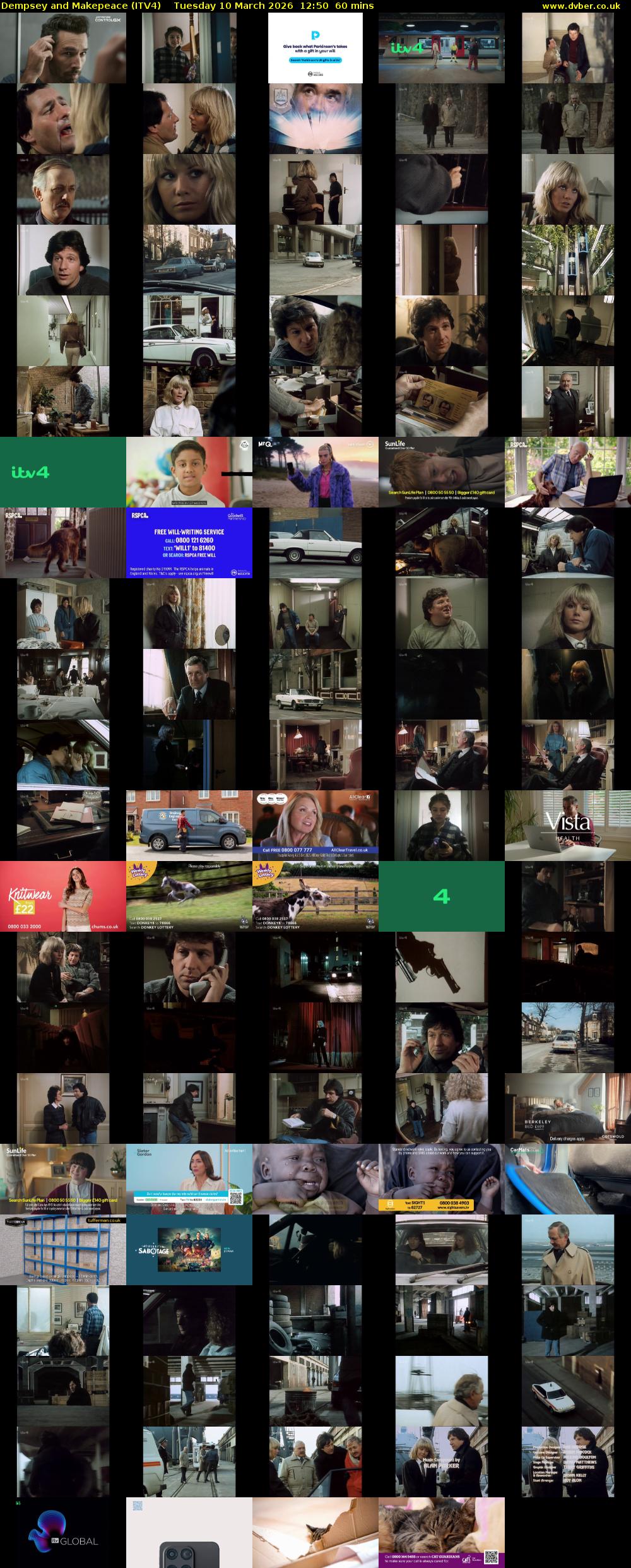 Dempsey and Makepeace (ITV4) Tuesday 10 March 2026 12:50 - 13:50