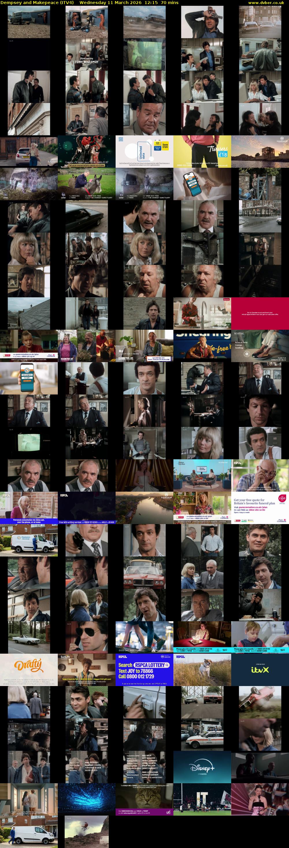 Dempsey and Makepeace (ITV4) Wednesday 11 March 2026 12:15 - 13:25