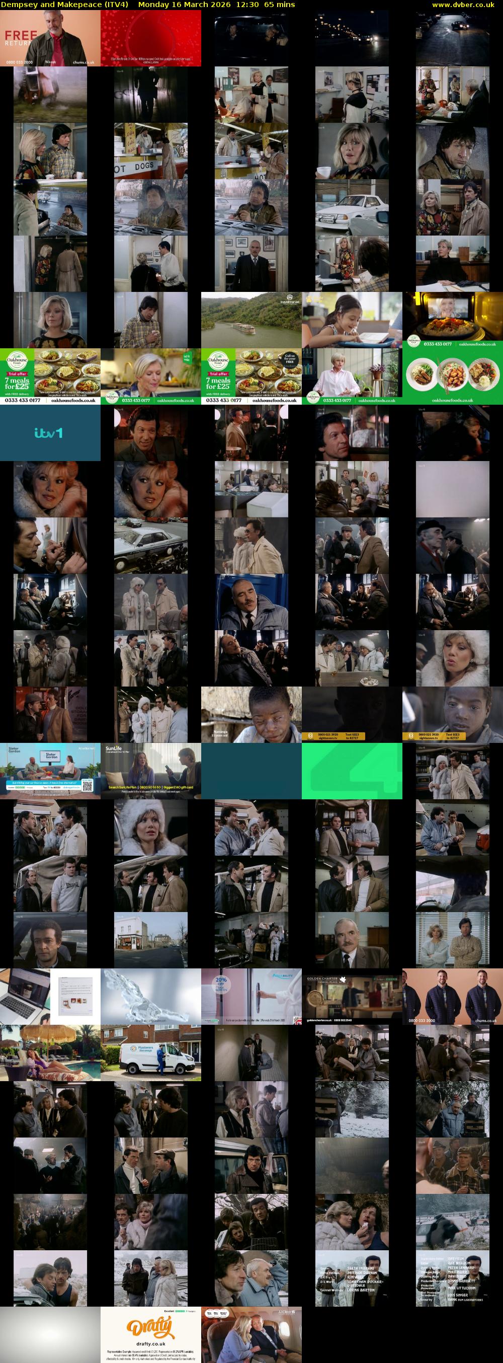 Dempsey and Makepeace (ITV4) Monday 16 March 2026 12:30 - 13:35