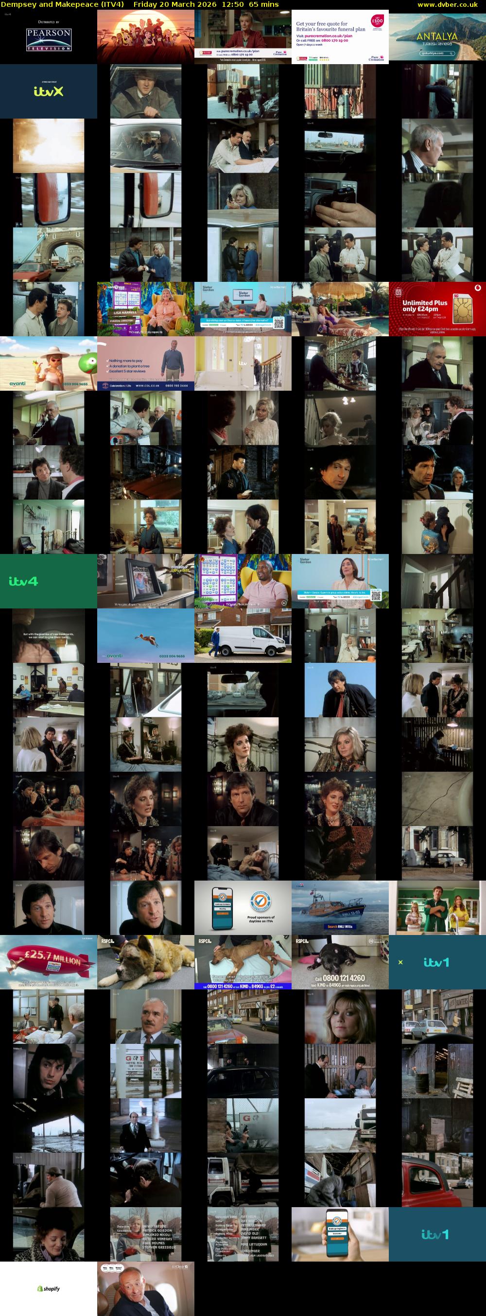 Dempsey and Makepeace (ITV4) Friday 20 March 2026 12:50 - 13:55