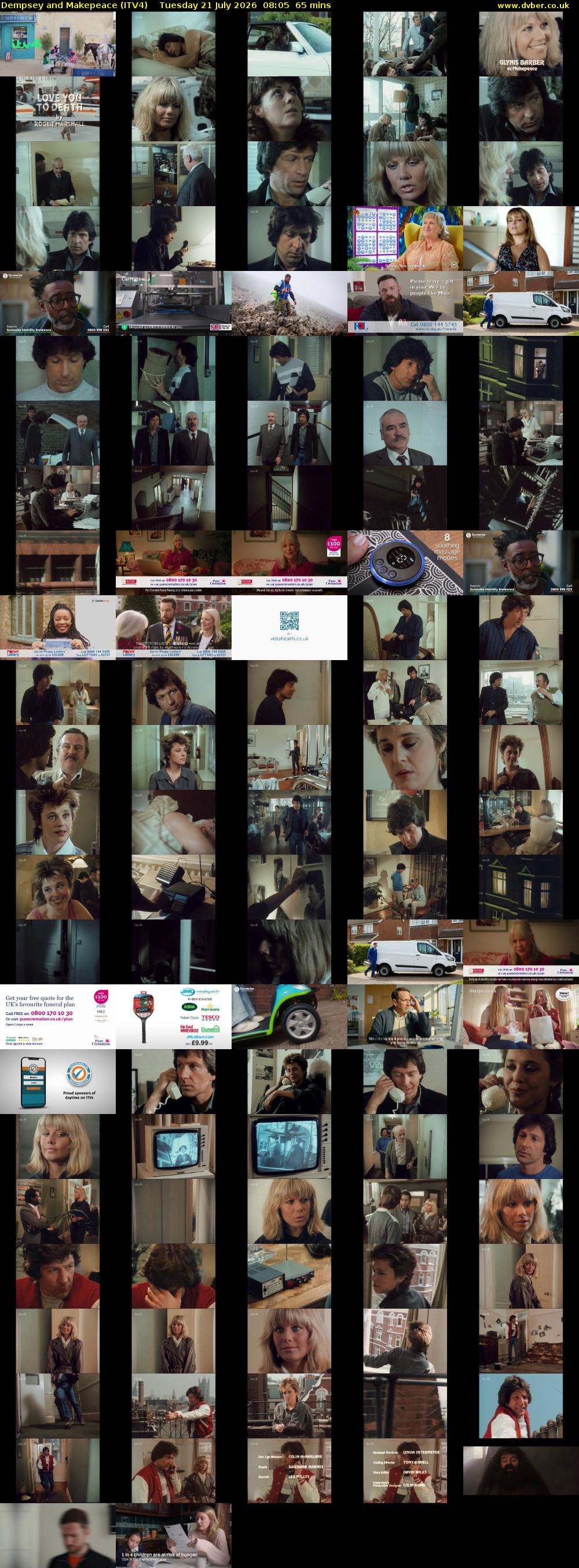Dempsey and Makepeace (ITV4) Tuesday 21 July 2026 08:05 - 09:10