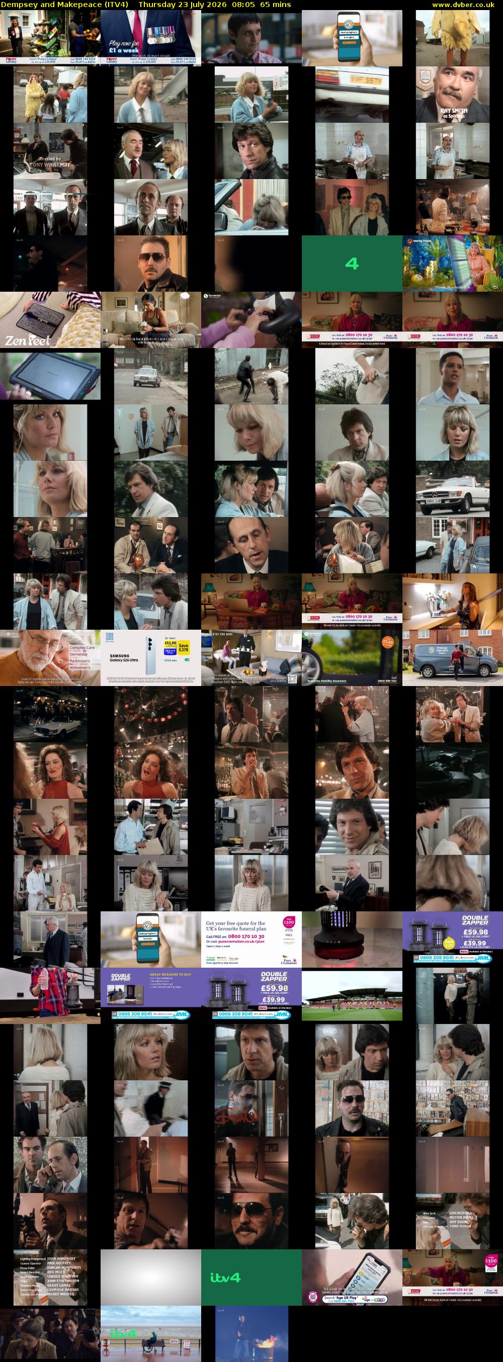 Dempsey and Makepeace (ITV4) Thursday 23 July 2026 08:05 - 09:10