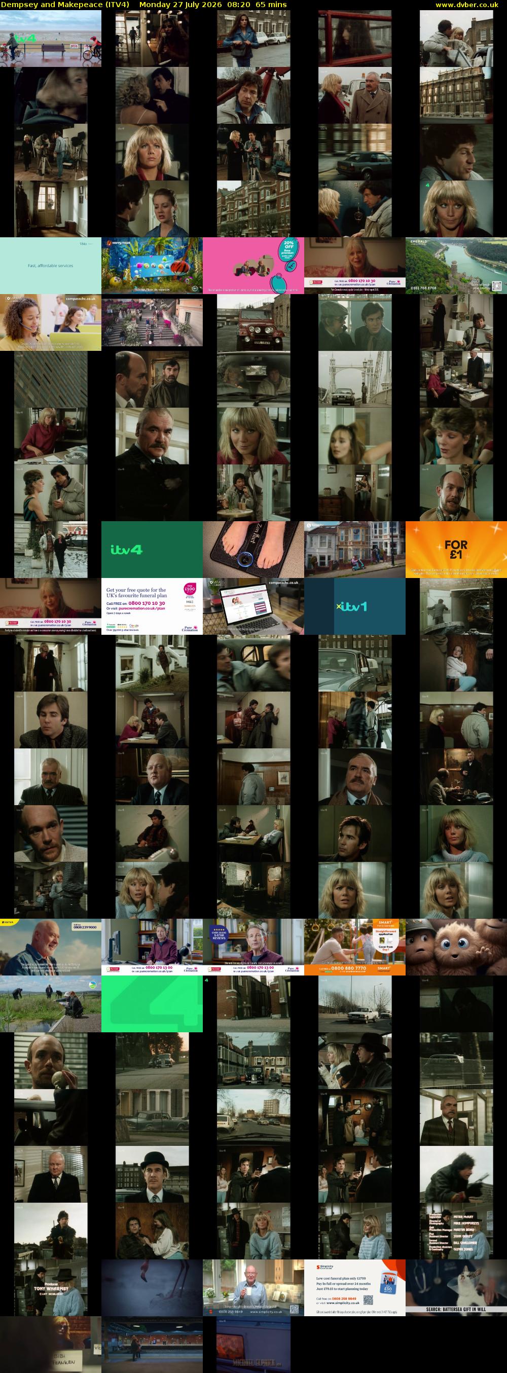 Dempsey and Makepeace (ITV4) Monday 27 July 2026 08:20 - 09:25
