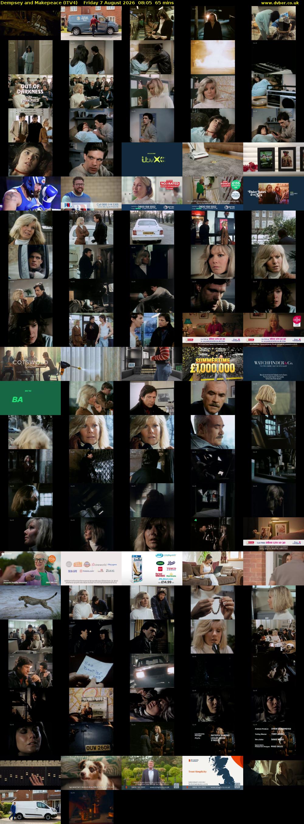 Dempsey and Makepeace (ITV4) Friday 7 August 2026 08:05 - 09:10