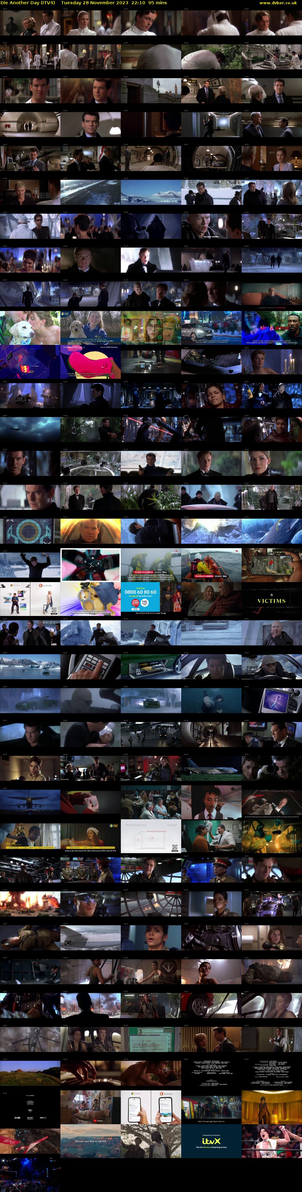 Die Another Day (ITV4) Tuesday 28 November 2023 22:10 - 23:45