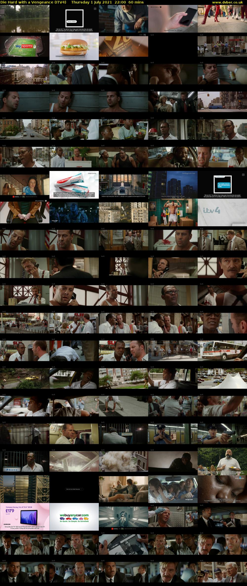 Die Hard with a Vengeance (ITV4) Thursday 1 July 2021 22:00 - 23:00