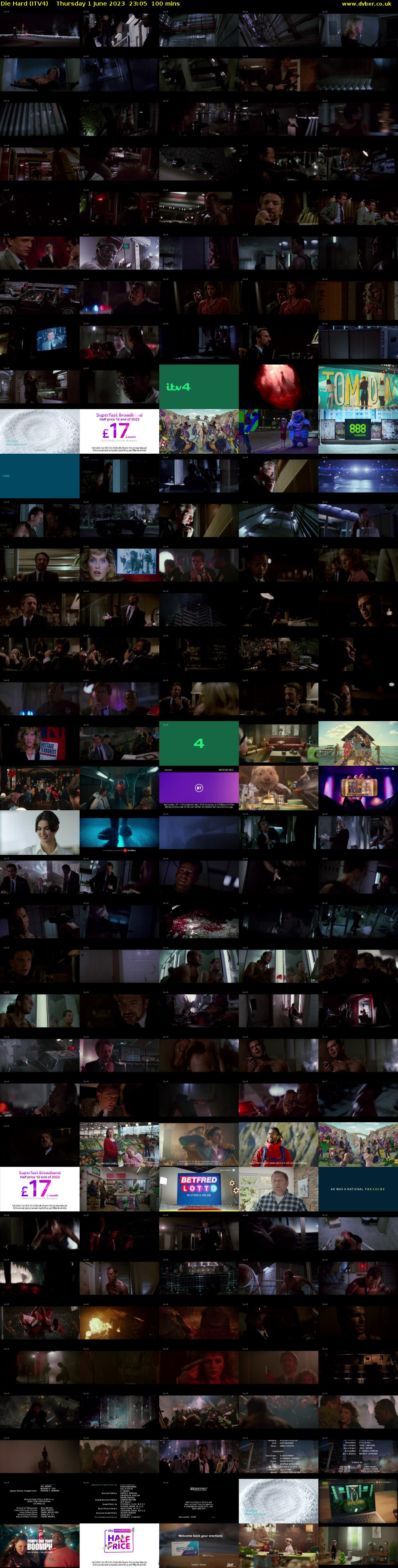 Die Hard (ITV4) Thursday 1 June 2023 23:05 - 00:45