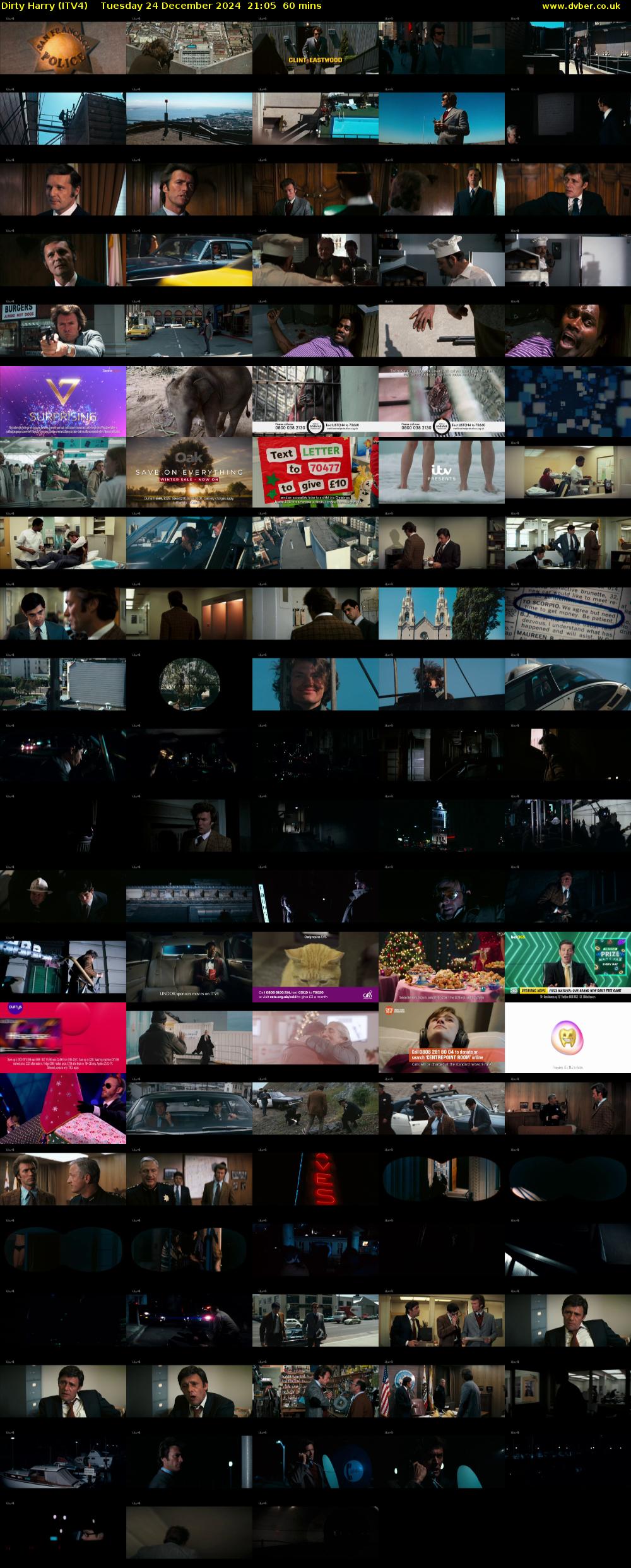 Dirty Harry (ITV4) Tuesday 24 December 2024 21:05 - 22:05