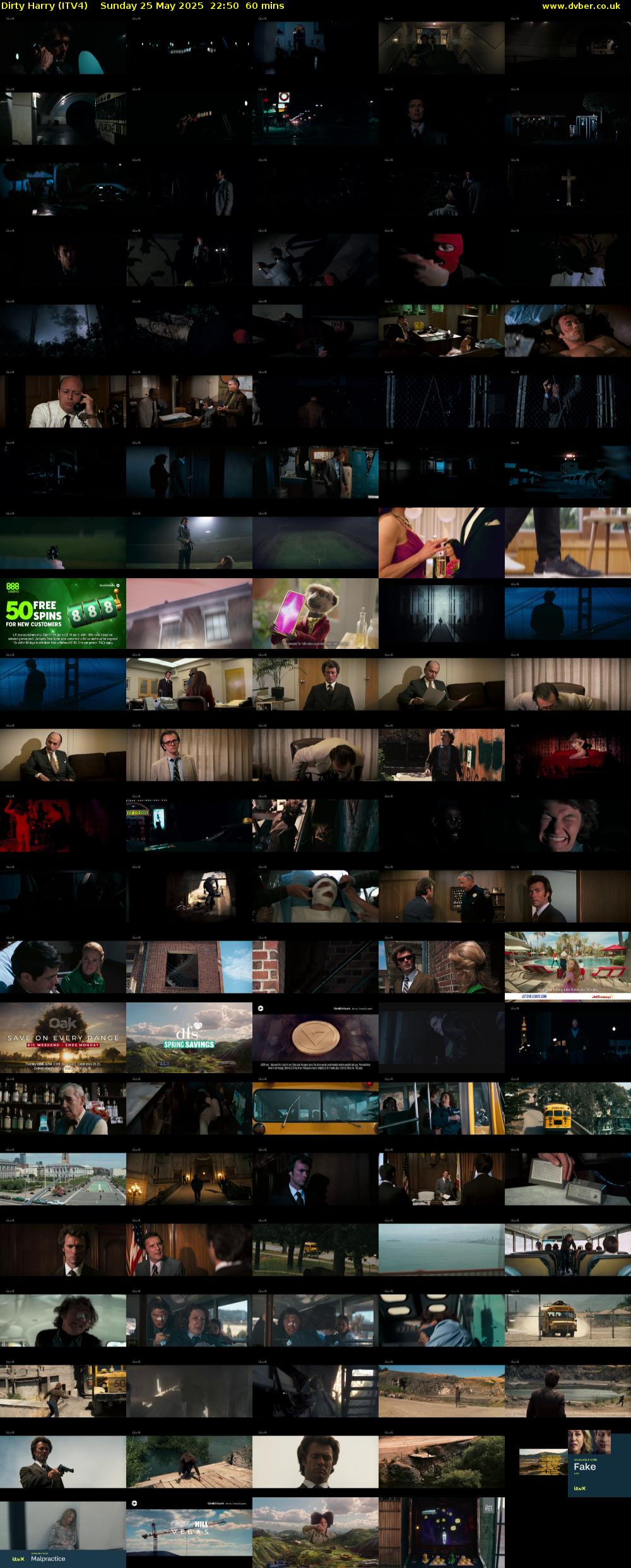 Dirty Harry (ITV4) Sunday 25 May 2025 22:50 - 23:50
