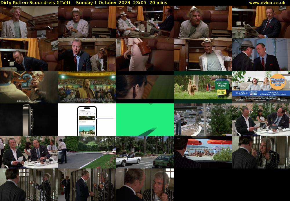 Dirty Rotten Scoundrels (ITV4) Sunday 1 October 2023 23:05 - 00:15