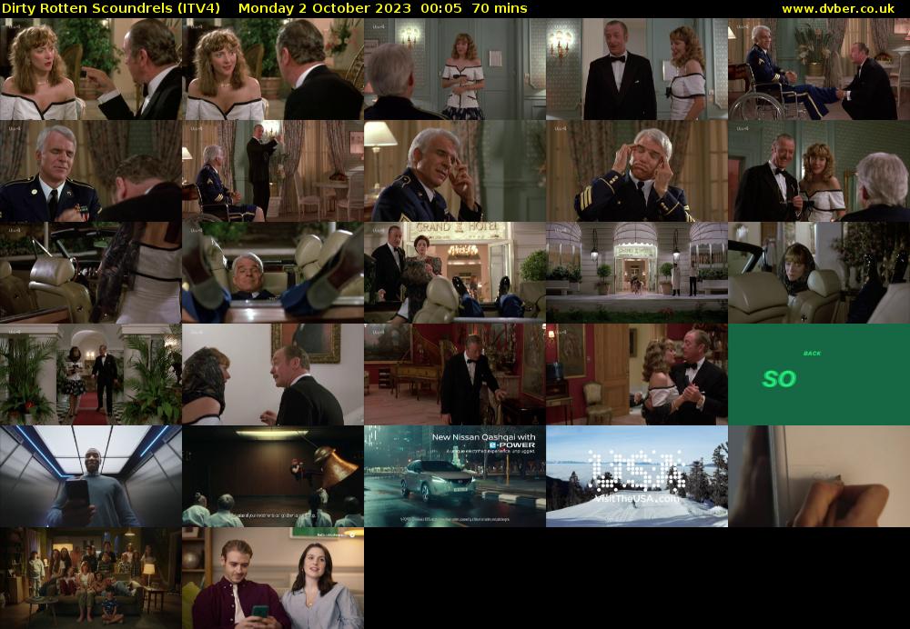 Dirty Rotten Scoundrels (ITV4) Monday 2 October 2023 00:05 - 01:15