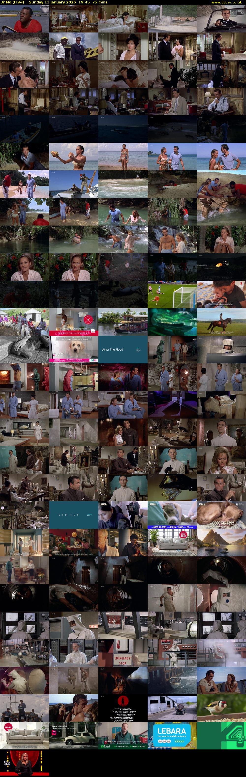 Dr No (ITV4) Sunday 11 January 2026 19:45 - 21:00