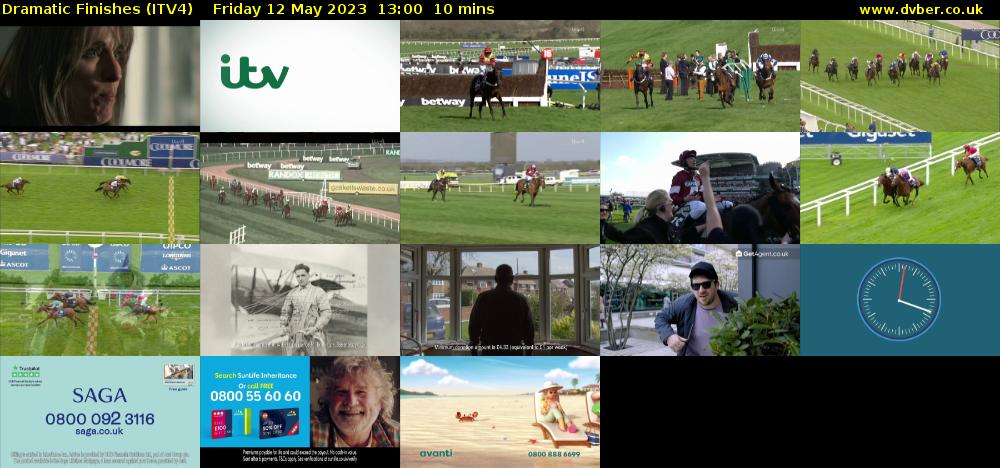 Dramatic Finishes (ITV4) Friday 12 May 2023 13:00 - 13:10