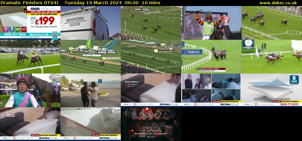 Dramatic Finishes (ITV4) Tuesday 19 March 2024 06:00 - 06:10