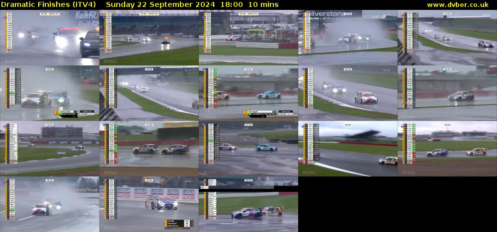 Dramatic Finishes (ITV4) Sunday 22 September 2024 18:00 - 18:10