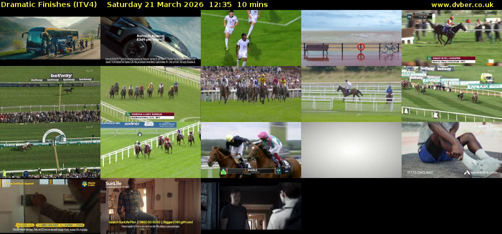Dramatic Finishes (ITV4) Saturday 21 March 2026 12:35 - 12:45
