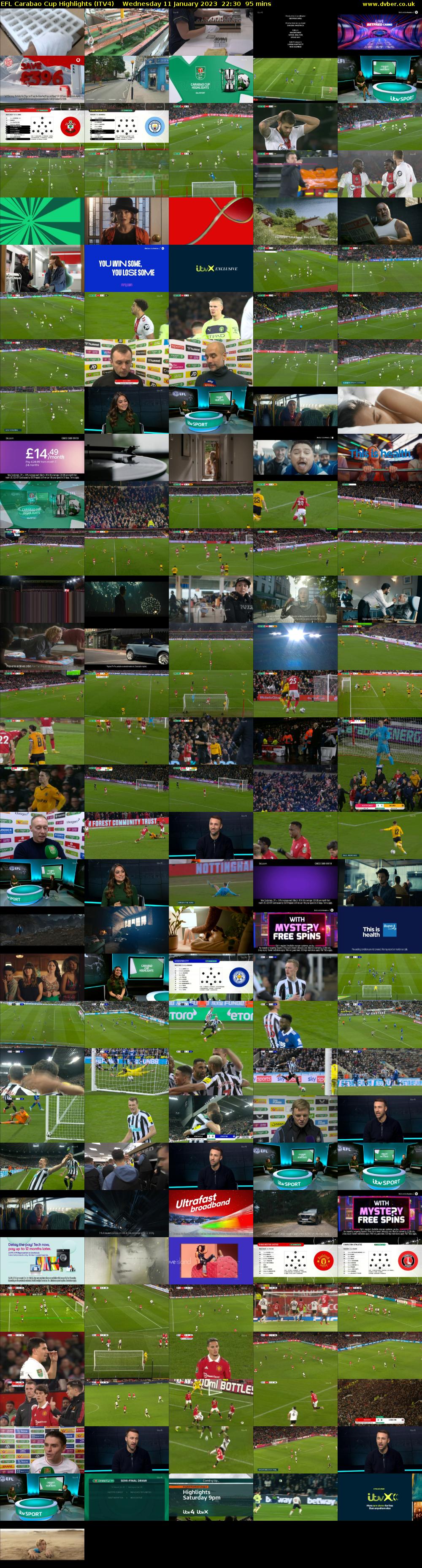 EFL Carabao Cup Highlights (ITV4) Wednesday 11 January 2023 22:30 - 00:05