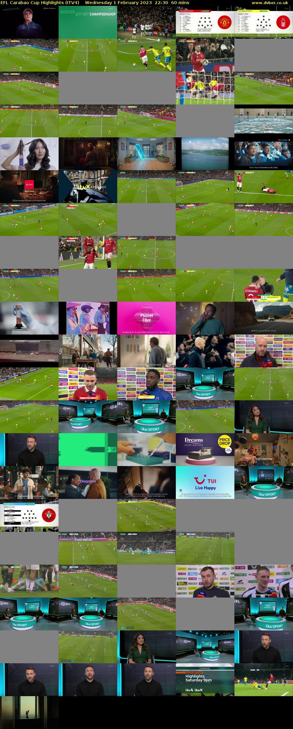 EFL Carabao Cup Highlights (ITV4) Wednesday 1 February 2023 22:30 - 23:30