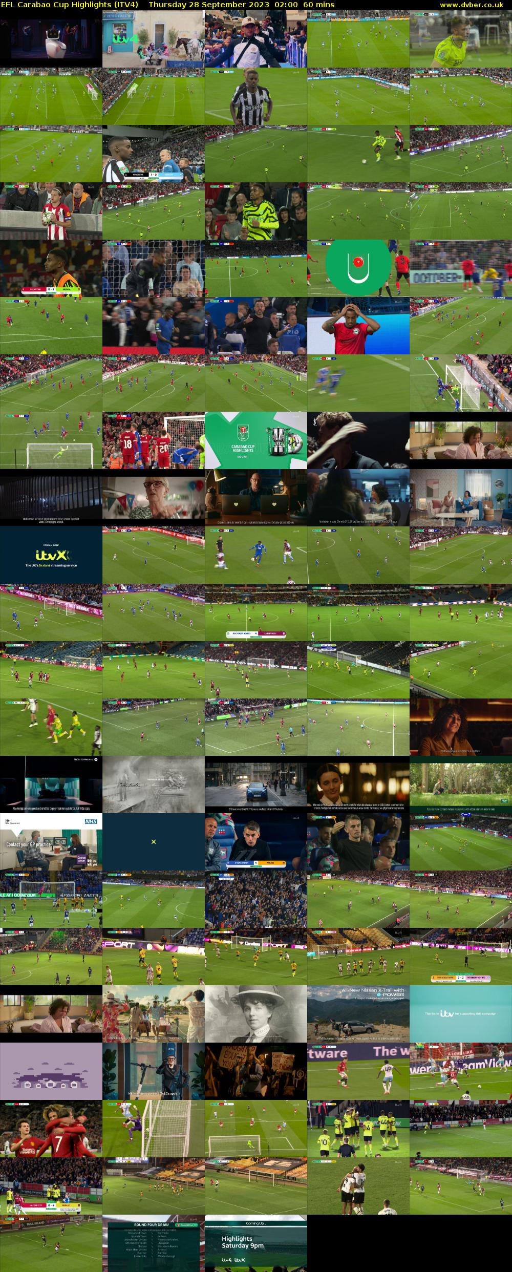 EFL Carabao Cup Highlights (ITV4) Thursday 28 September 2023 02:00 - 03:00