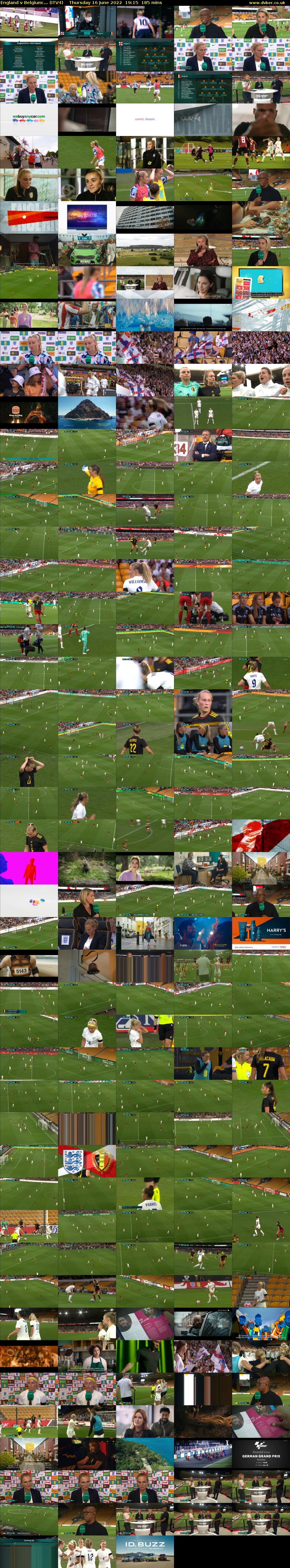 England v Belgium:... (ITV4) Thursday 16 June 2022 19:15 - 22:20
