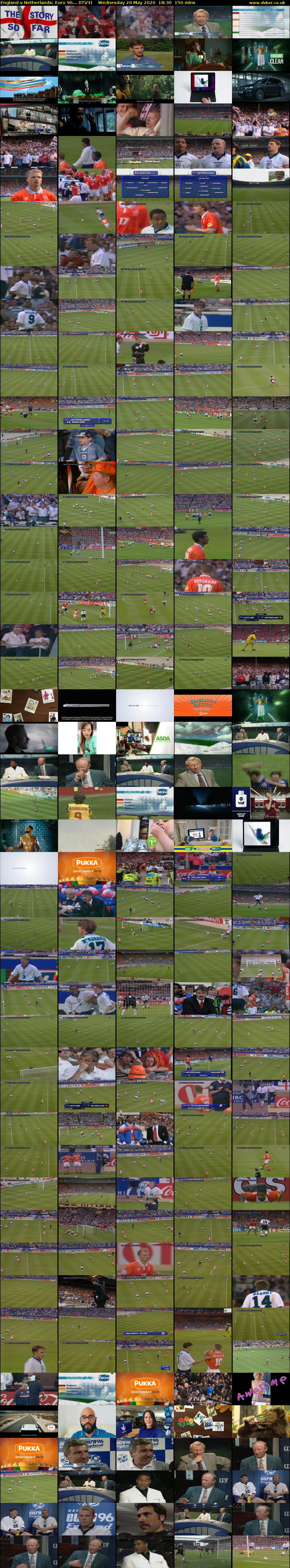 England v Netherlands: Euro 96... (ITV4) Wednesday 20 May 2020 18:30 - 21:00