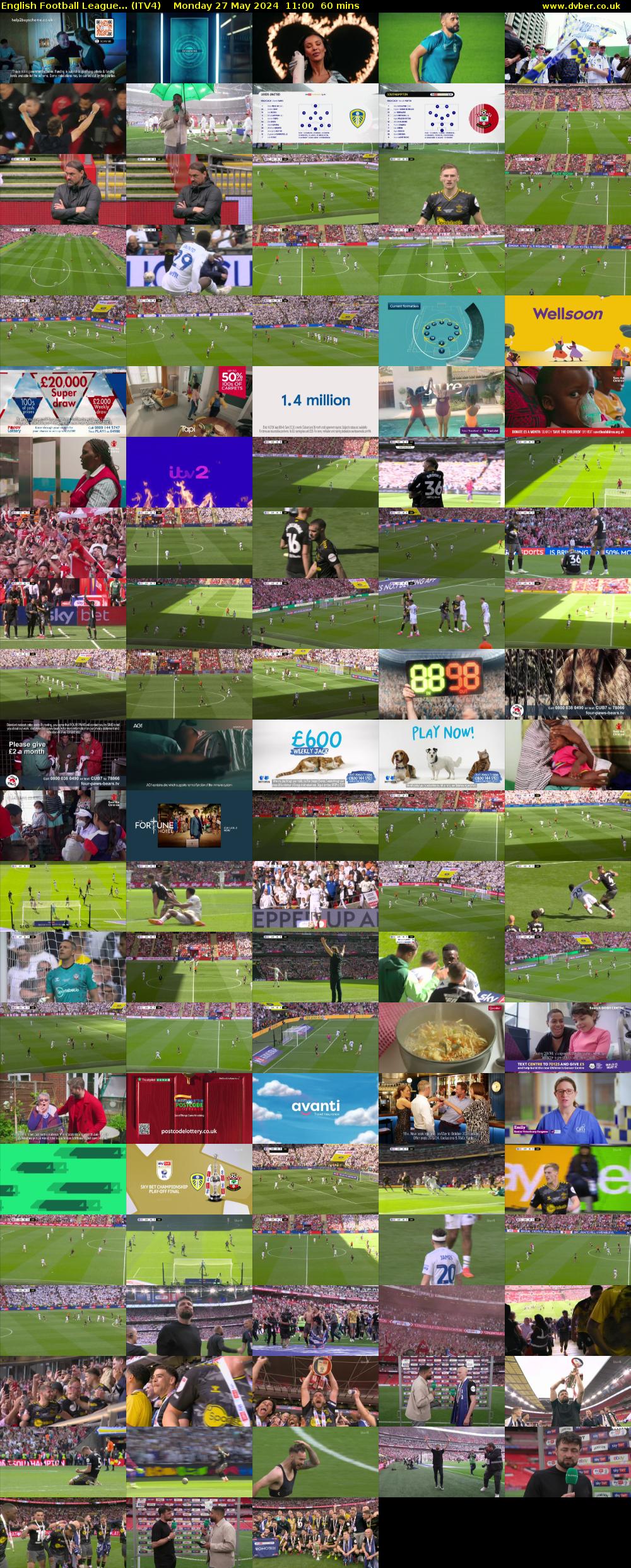 English Football League... (ITV4) Monday 27 May 2024 11:00 - 12:00
