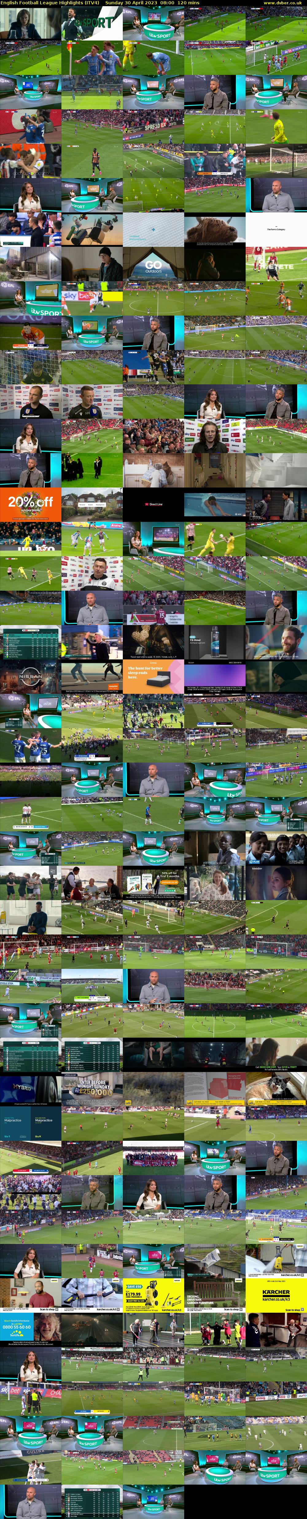 English Football League Highlights (ITV4) Sunday 30 April 2023 08:00 - 10:00