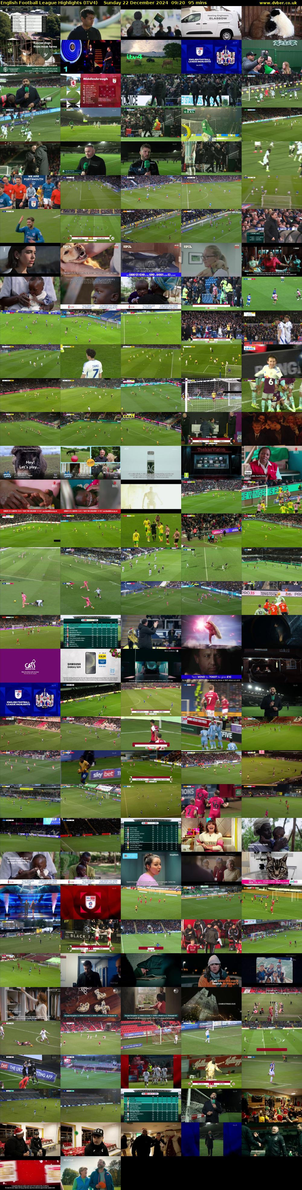 English Football League Highlights (ITV4) Sunday 22 December 2024 09:20 - 10:55