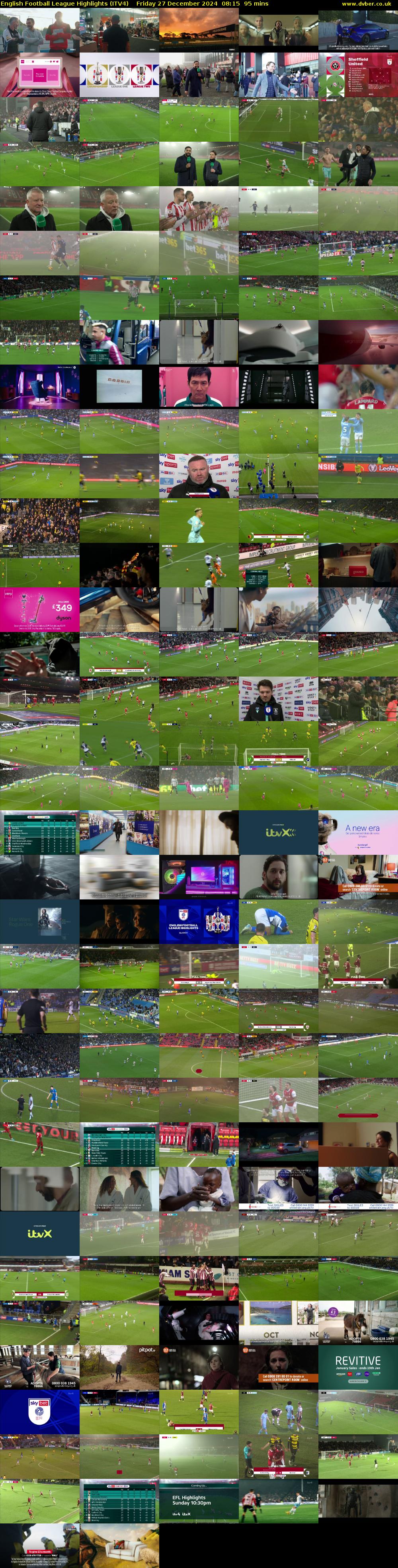 English Football League Highlights (ITV4) Friday 27 December 2024 08:15 - 09:50
