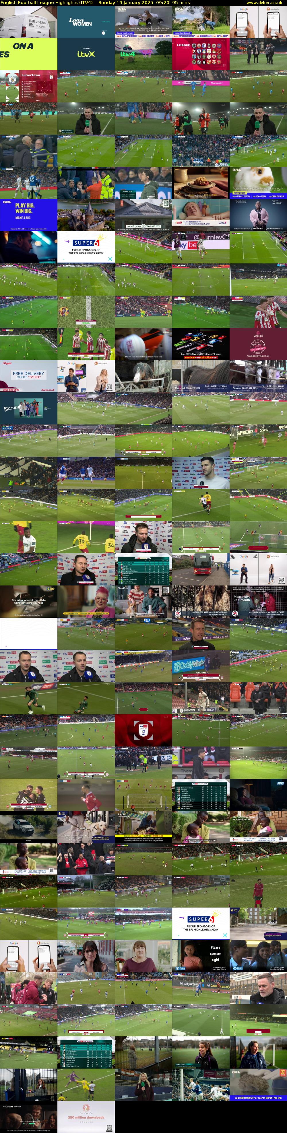 English Football League Highlights (ITV4) Sunday 19 January 2025 09:20 - 10:55