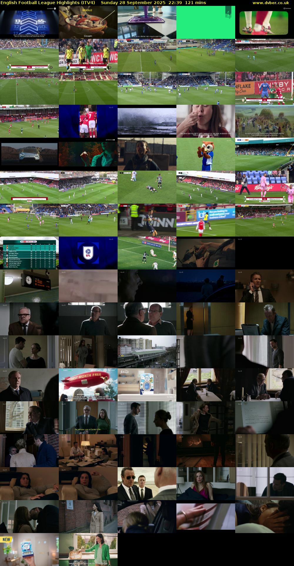 English Football League Highlights (ITV4) Sunday 28 September 2025 22:39 - 00:40
