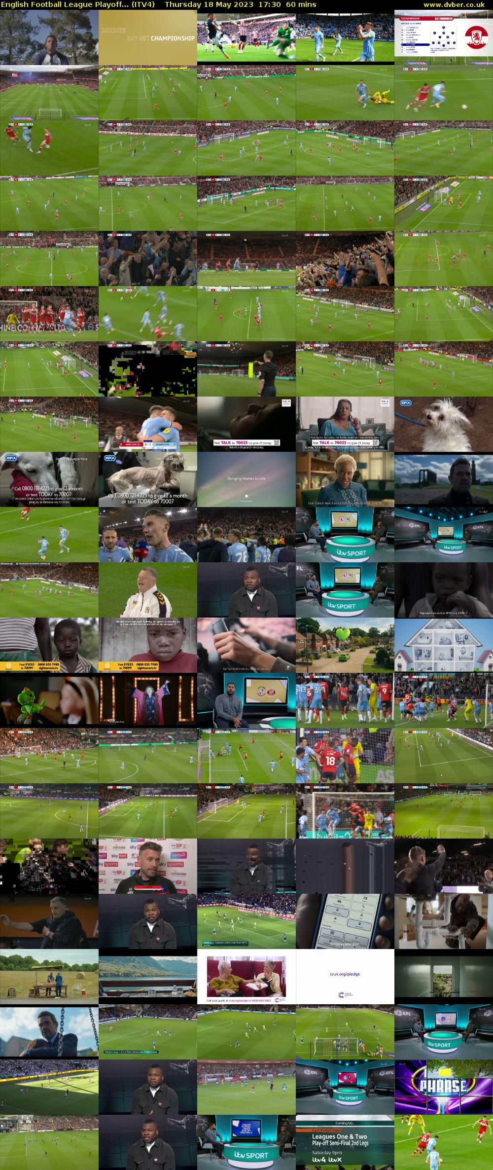 English Football League Playoff... (ITV4) Thursday 18 May 2023 17:30 - 18:30