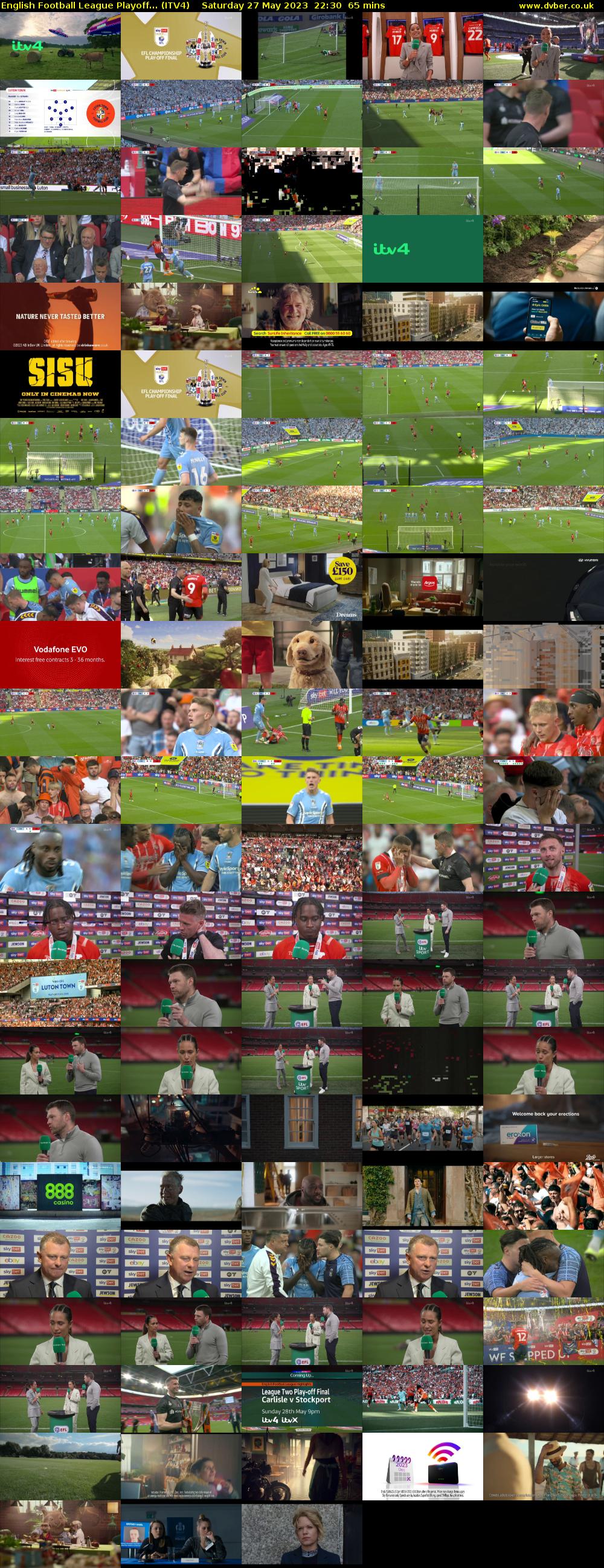 English Football League Playoff... (ITV4) Saturday 27 May 2023 22:30 - 23:35