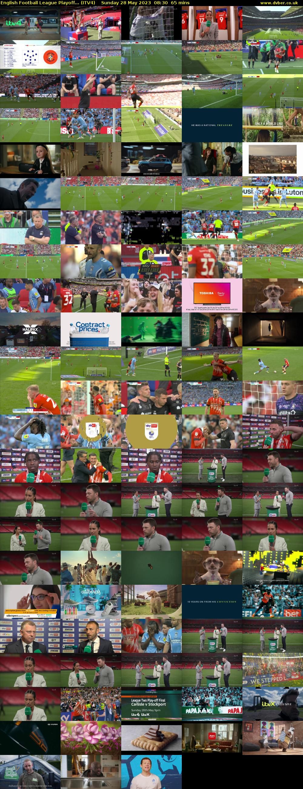English Football League Playoff... (ITV4) Sunday 28 May 2023 08:30 - 09:35