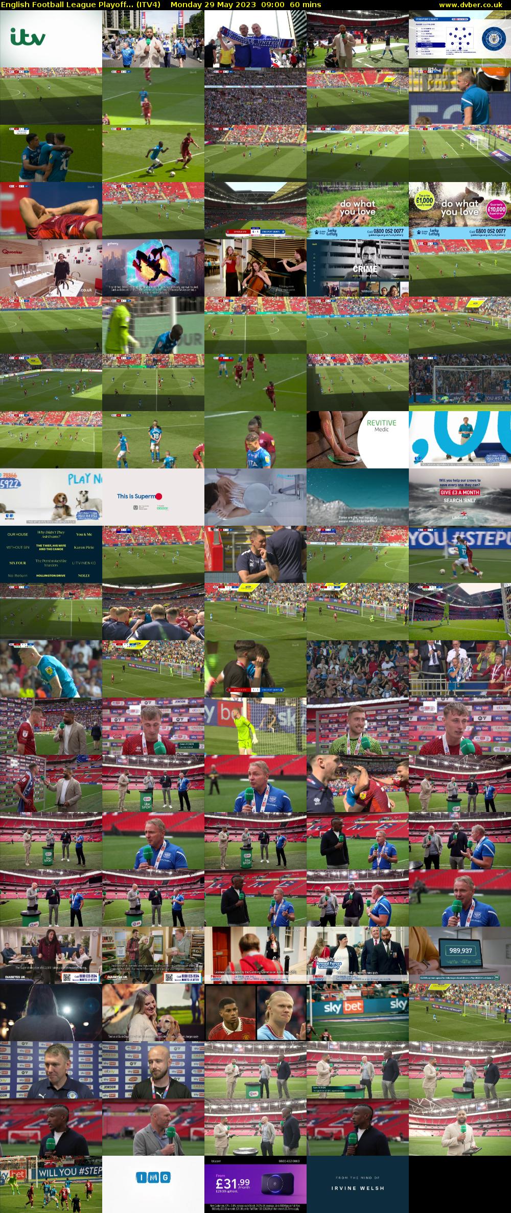 English Football League Playoff... (ITV4) Monday 29 May 2023 09:00 - 10:00