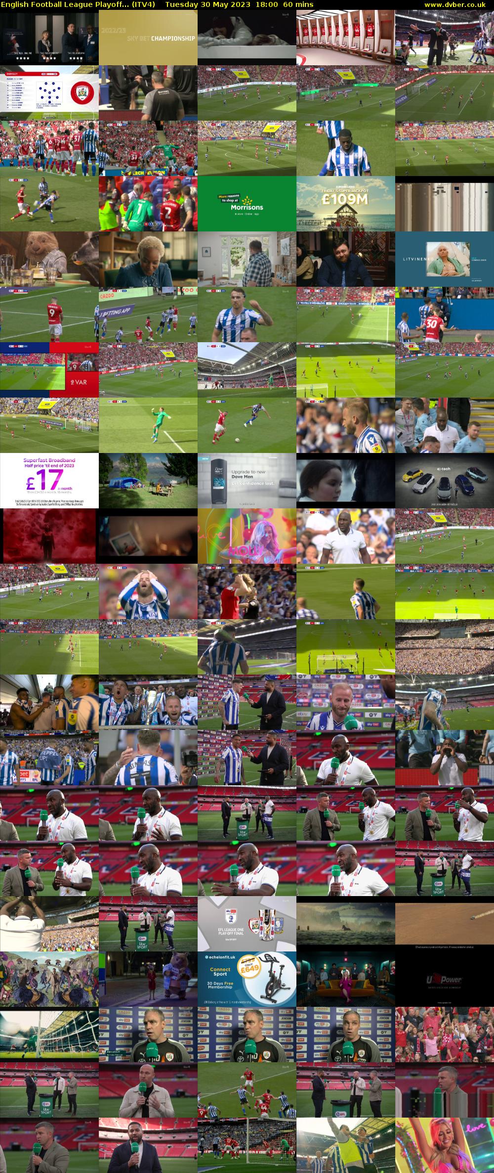 English Football League Playoff... (ITV4) Tuesday 30 May 2023 18:00 - 19:00