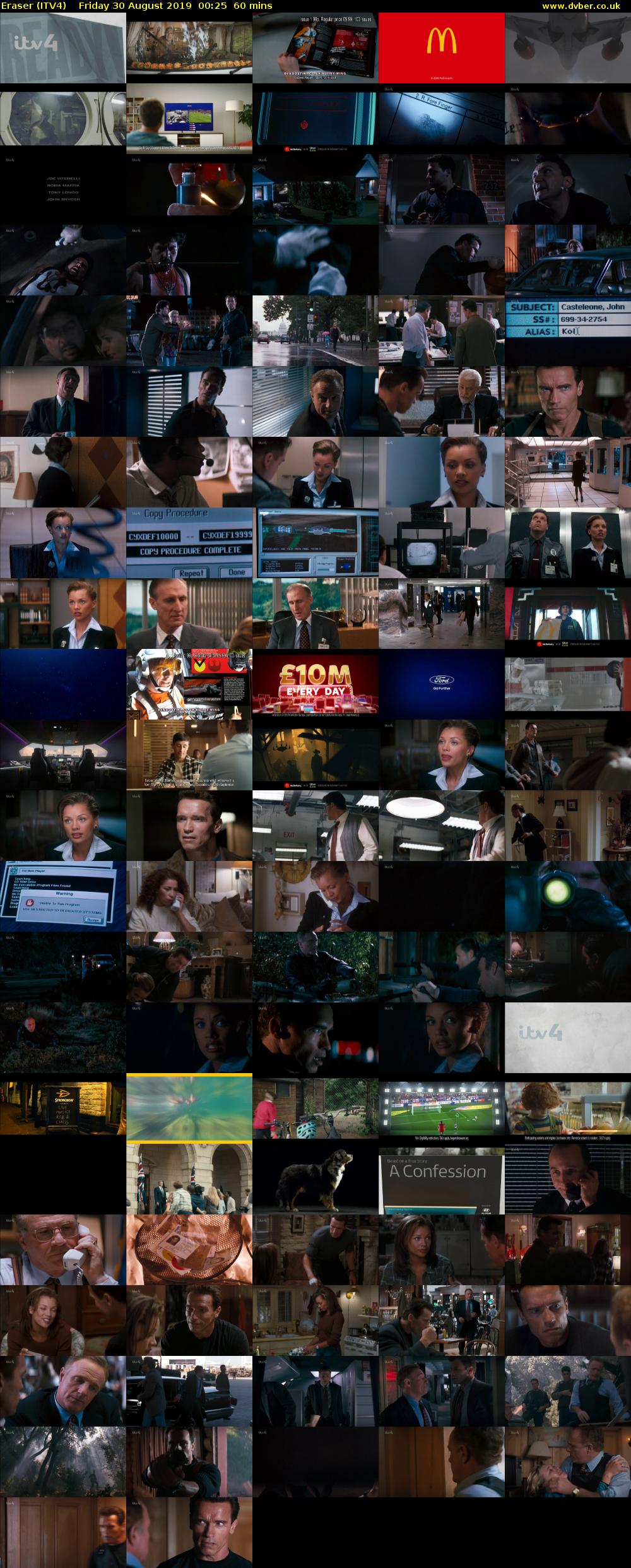 Eraser (ITV4) Friday 30 August 2019 00:25 - 01:25