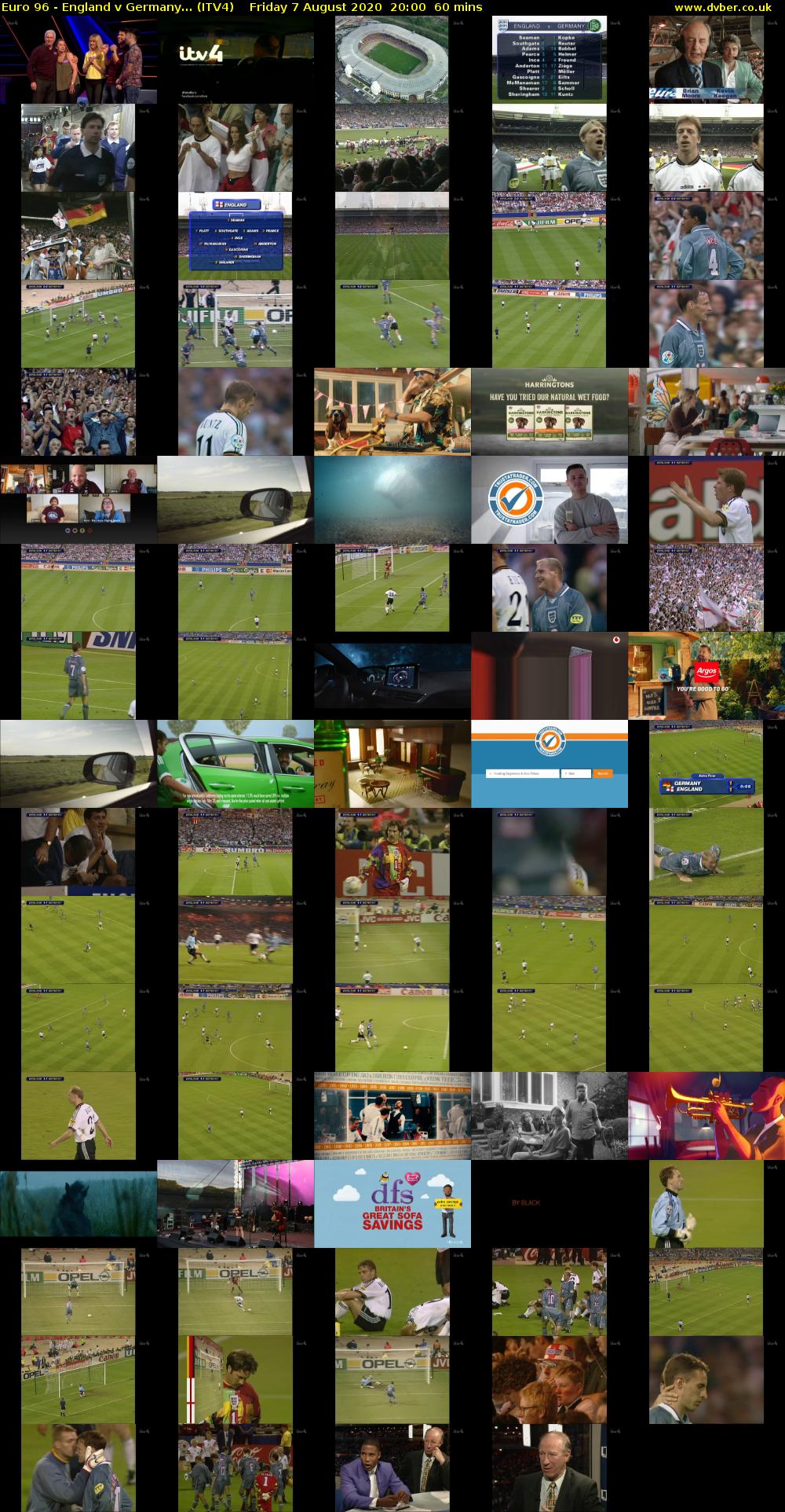 Euro 96 - England v Germany... (ITV4) Friday 7 August 2020 20:00 - 21:00