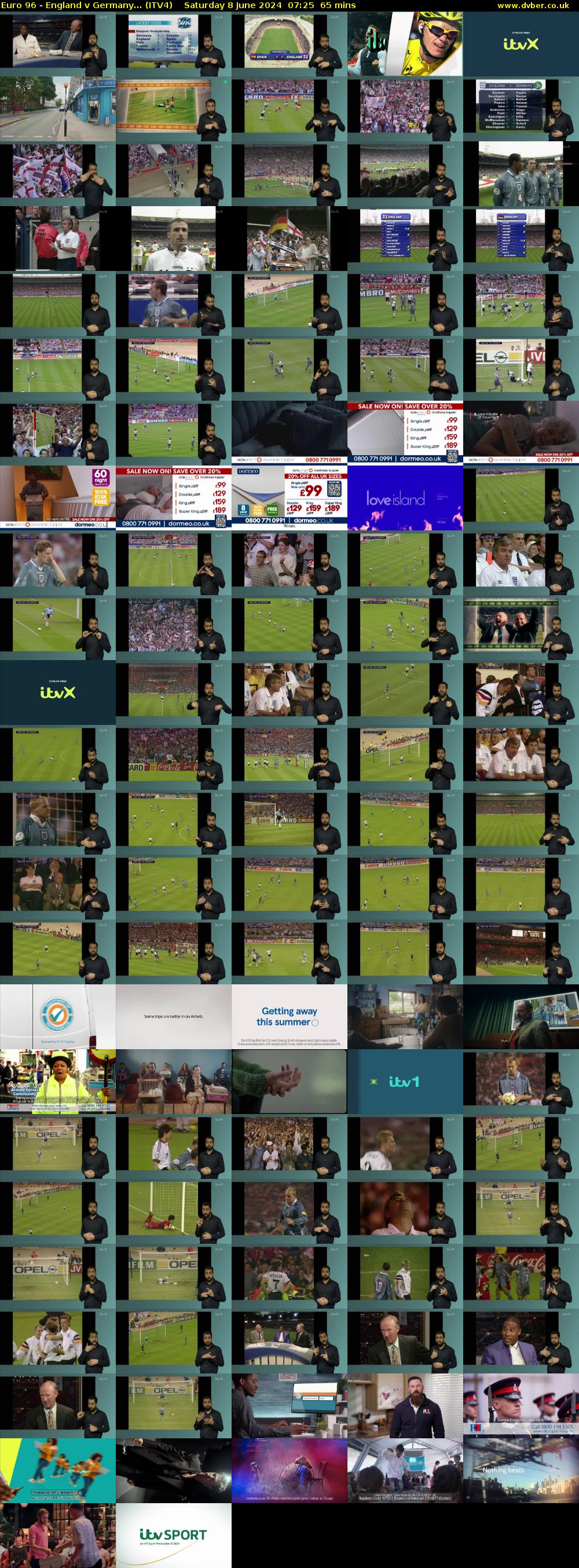 Euro 96 - England v Germany... (ITV4) Saturday 8 June 2024 07:25 - 08:30