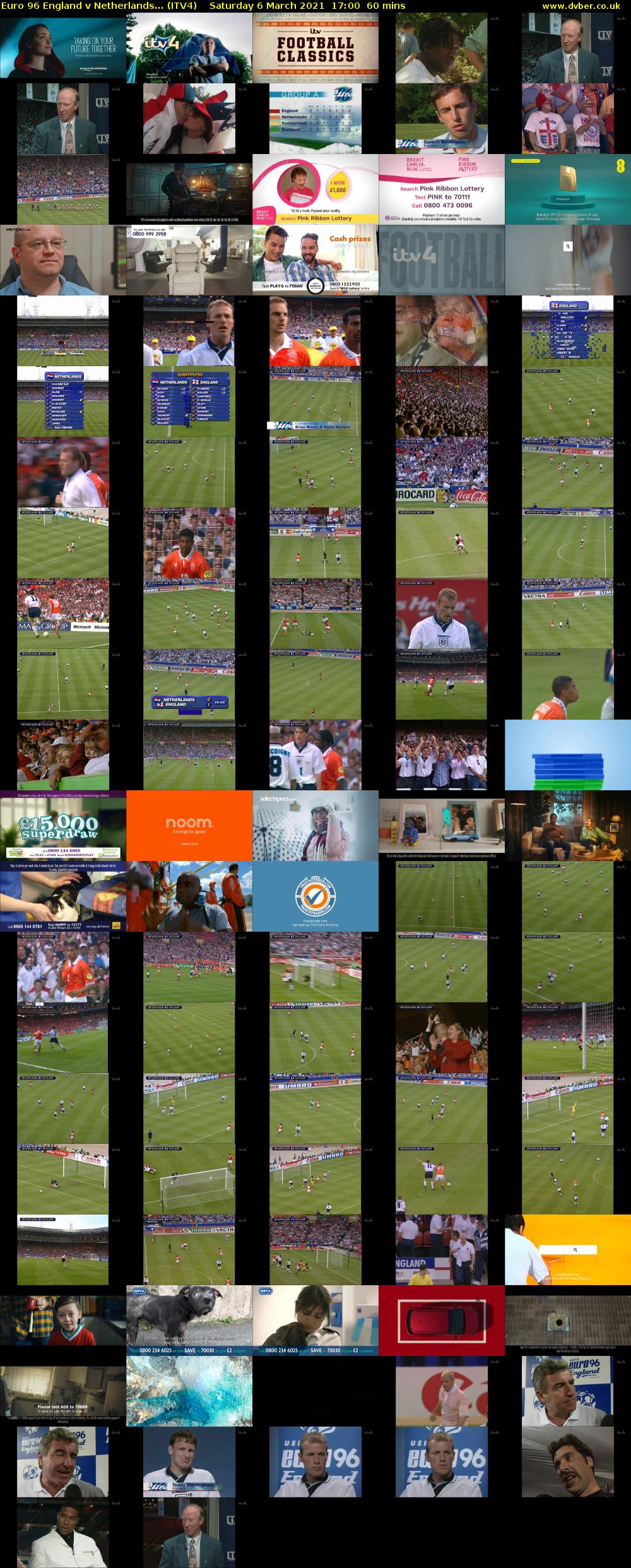 Euro 96 England v Netherlands... (ITV4) Saturday 6 March 2021 17:00 - 18:00