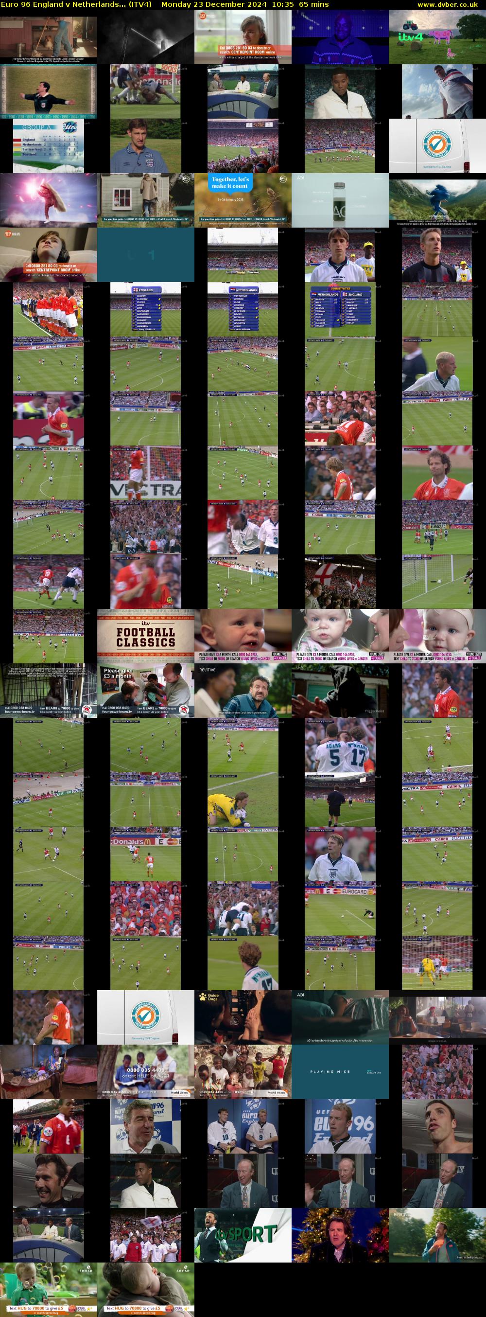 Euro 96 England v Netherlands... (ITV4) Monday 23 December 2024 10:35 - 11:40