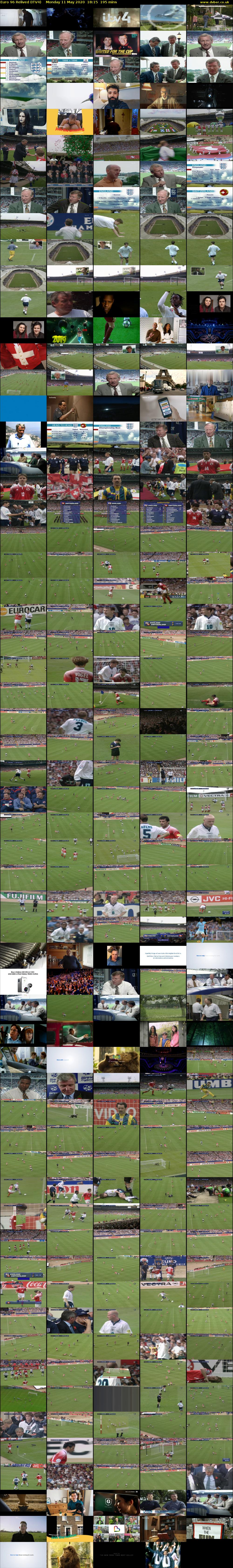 Euro 96 Relived (ITV4) Monday 11 May 2020 18:15 - 21:30