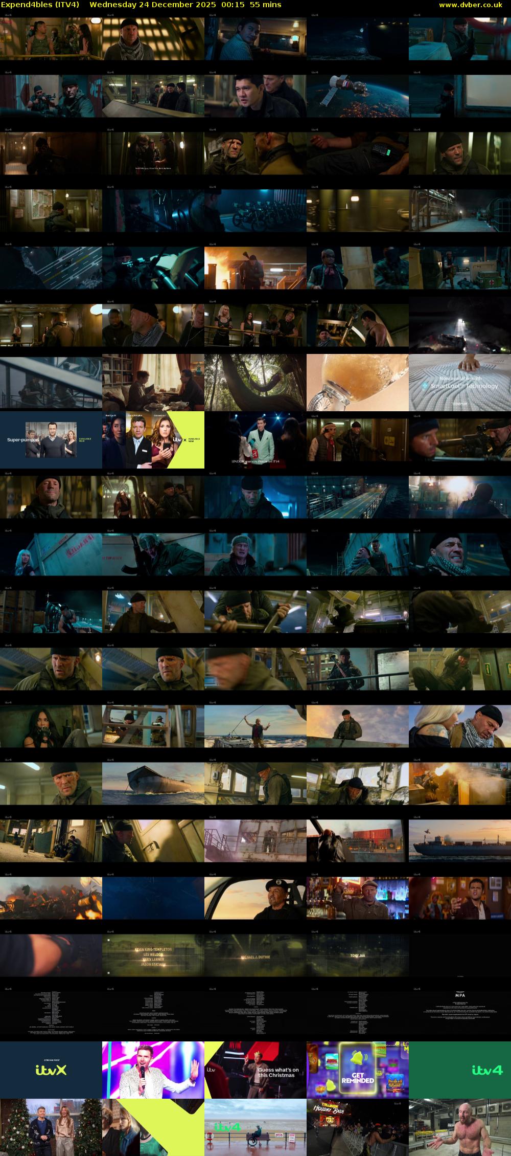 Expend4bles (ITV4) Wednesday 24 December 2025 00:15 - 01:10