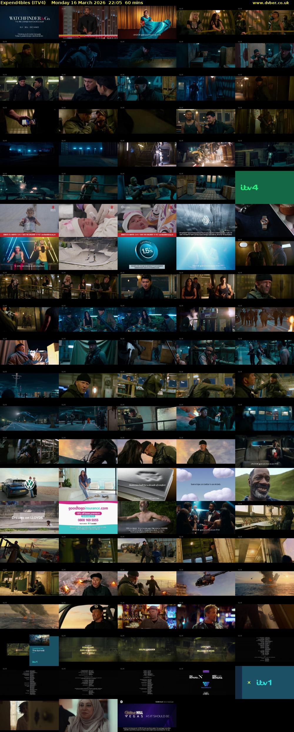 Expend4bles (ITV4) Monday 16 March 2026 22:05 - 23:05