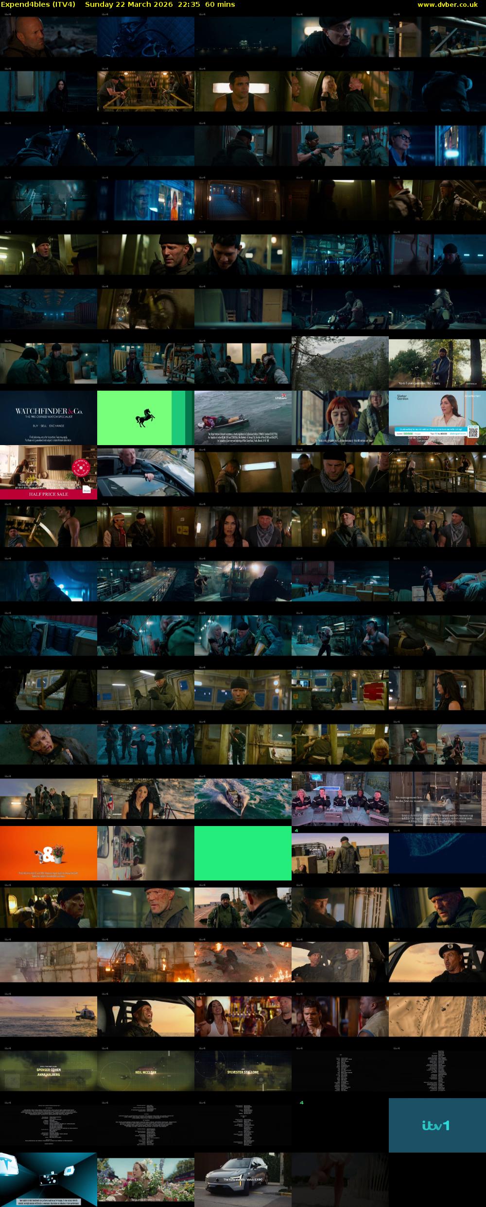 Expend4bles (ITV4) Sunday 22 March 2026 22:35 - 23:35