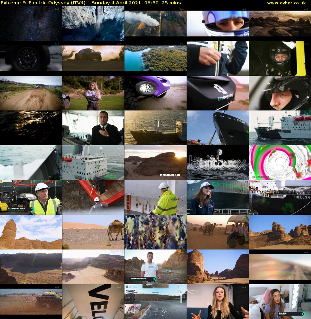 Extreme E: Electric Odyssey (ITV4) Sunday 4 April 2021 06:30 - 06:55