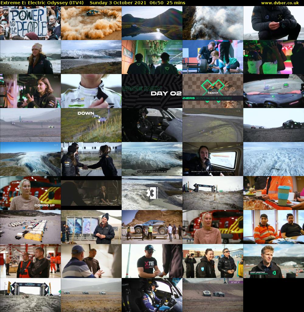 Extreme E: Electric Odyssey (ITV4) Sunday 3 October 2021 06:50 - 07:15